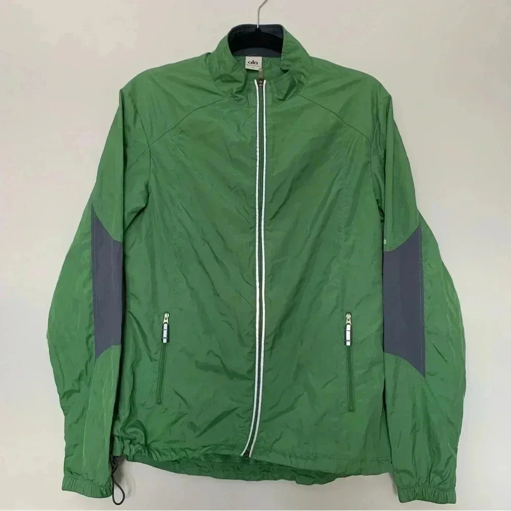 ALO Yoga green windbreaker jacket
